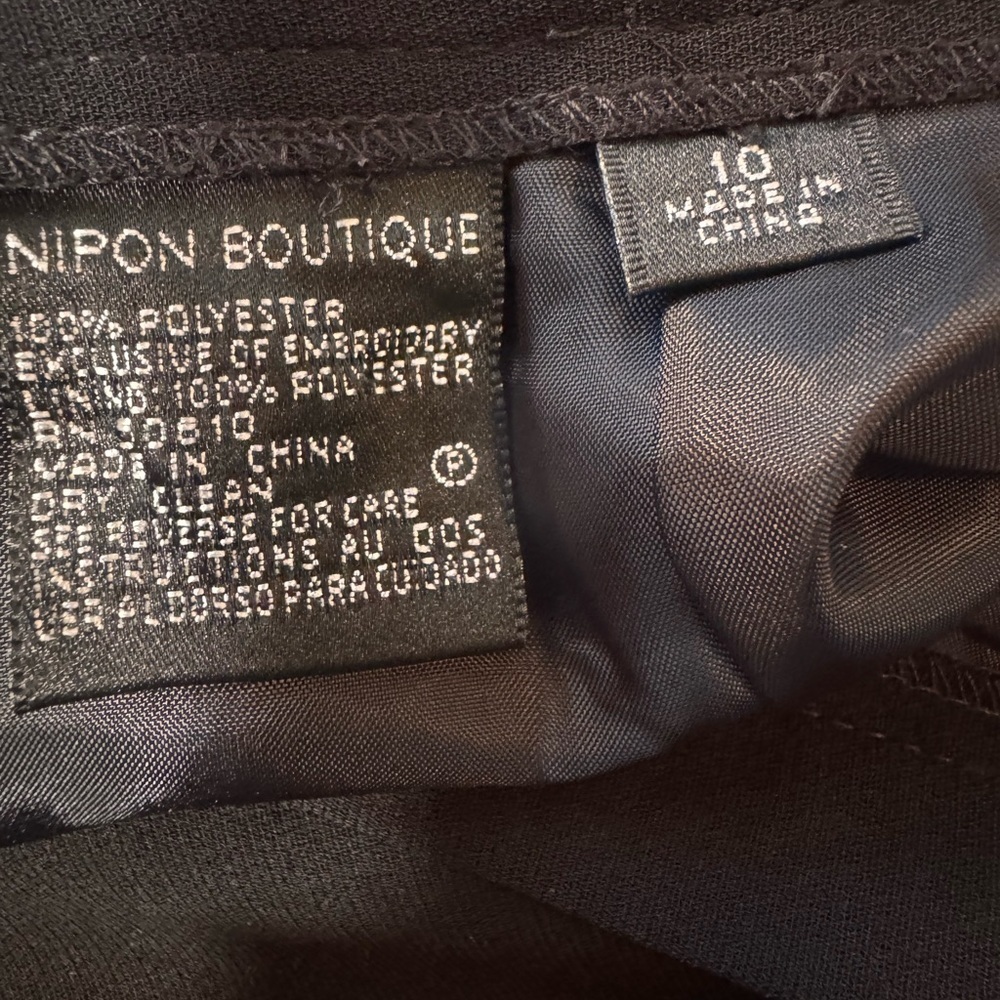 Nipon Boutique Stunning Black Embroidered Suit - Picture 11 of 14
